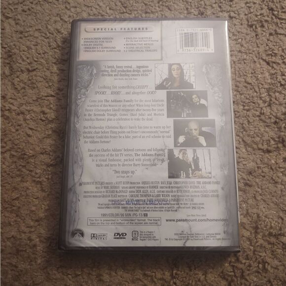 The Addams Family DVD BRAND NEW SEALED - Picture 2 of 2